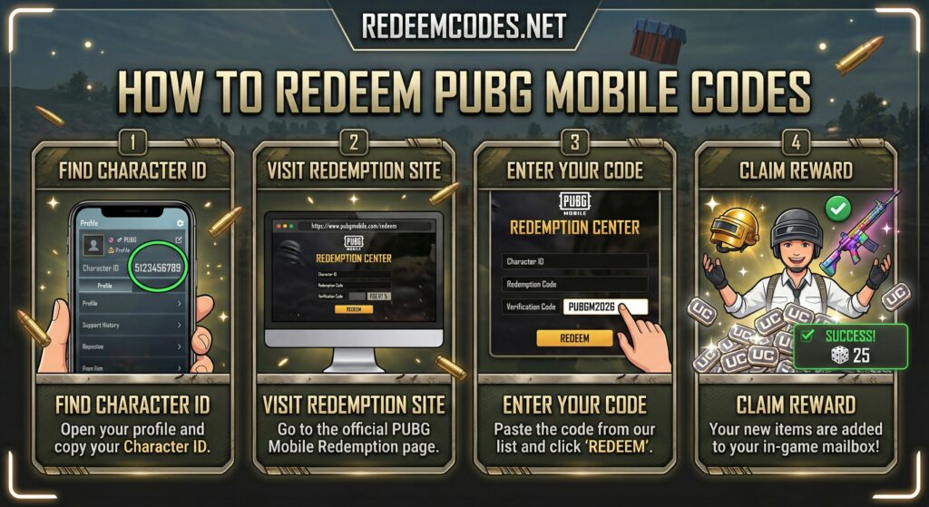 How to Redeem Codes in PUBG Mobile (Step-by-Step)