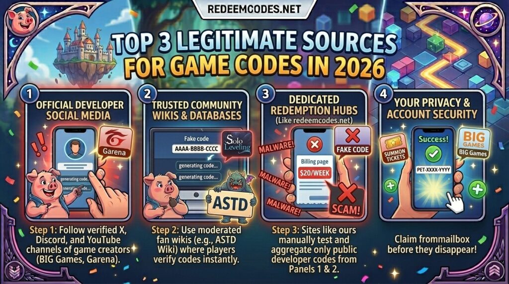 Top 3 Legitimate Sources for Game Codes