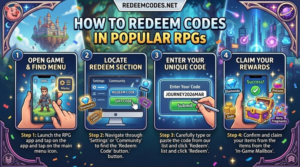 How to Redeem Codes in Popular RPGs