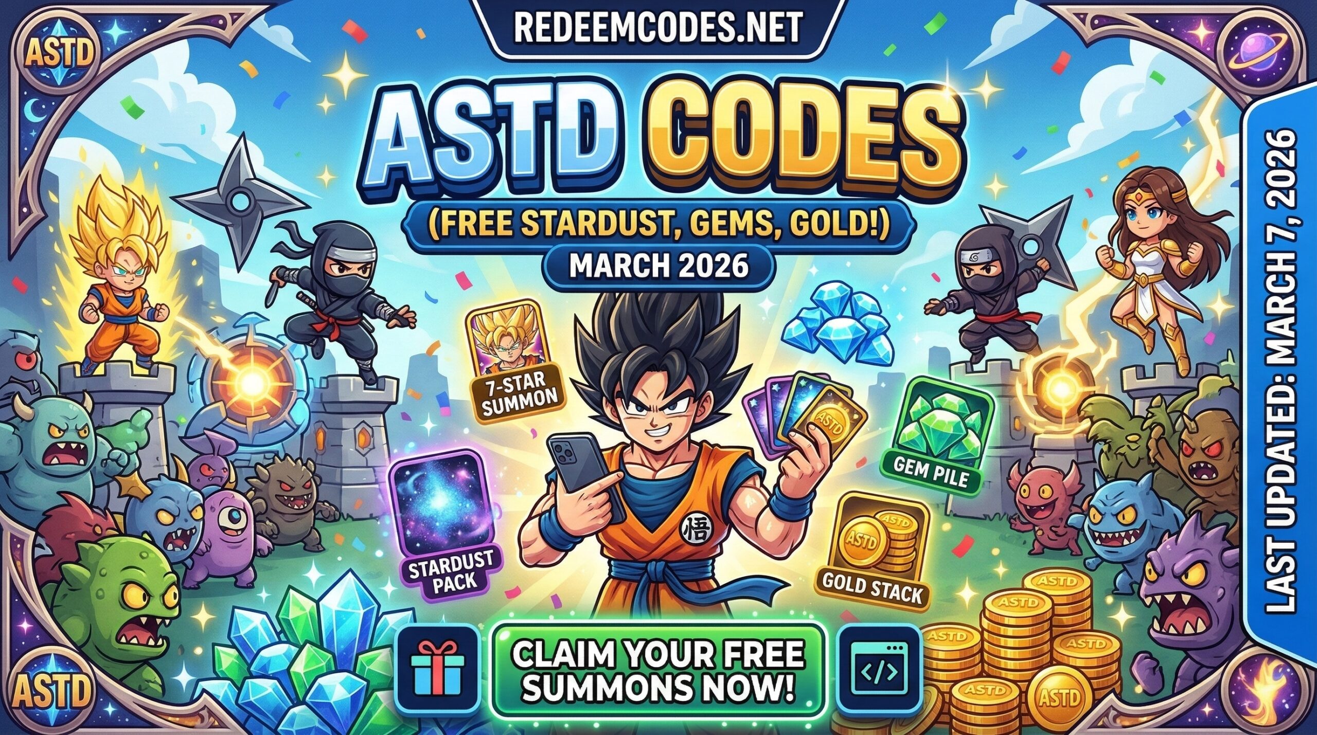 All Star Tower Defense (ASTD) Codes (March 2026): Free Stardust, Gems, and Gold!