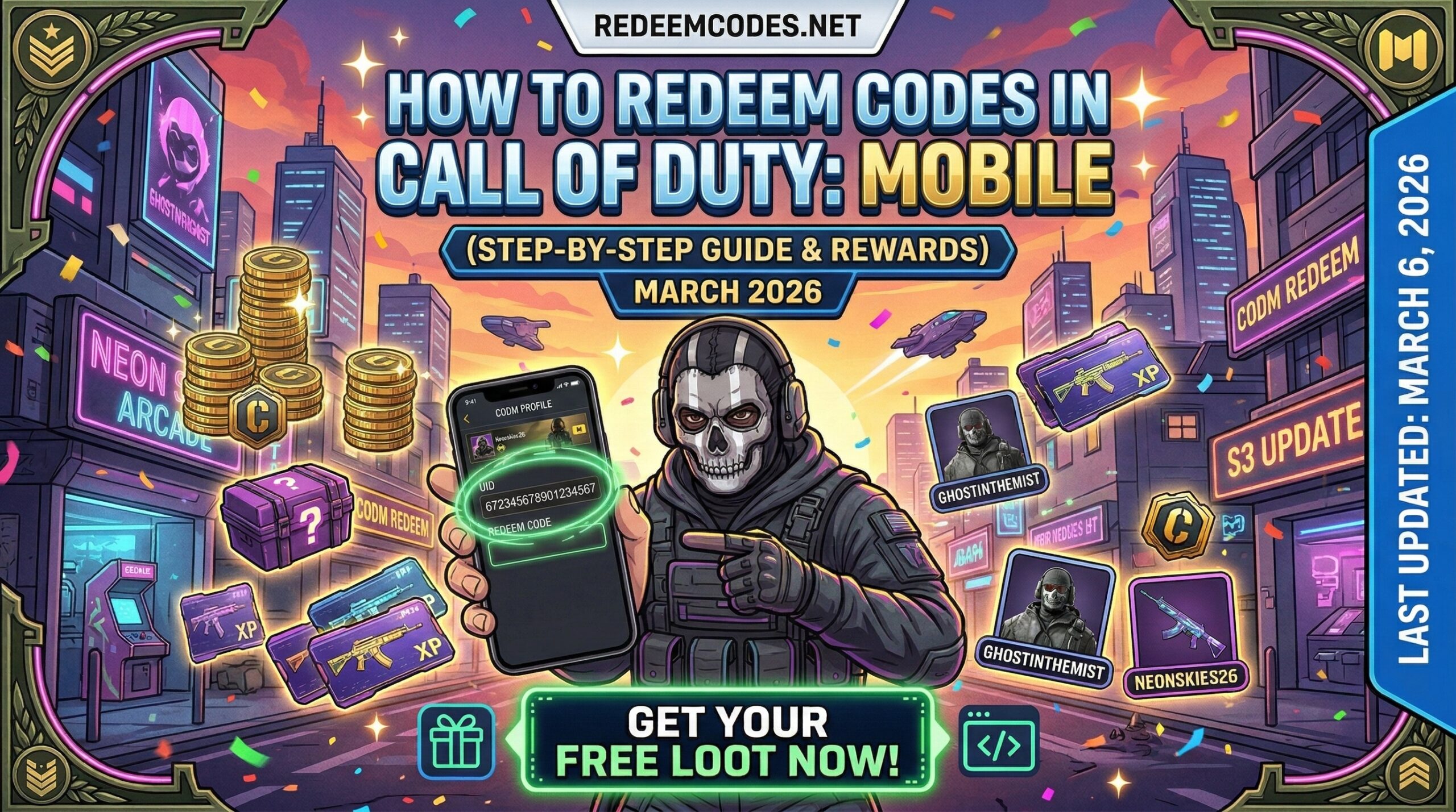 Call of Duty: Mobile Redeem Codes (March 2026): Free Operator Skins and Blueprints!