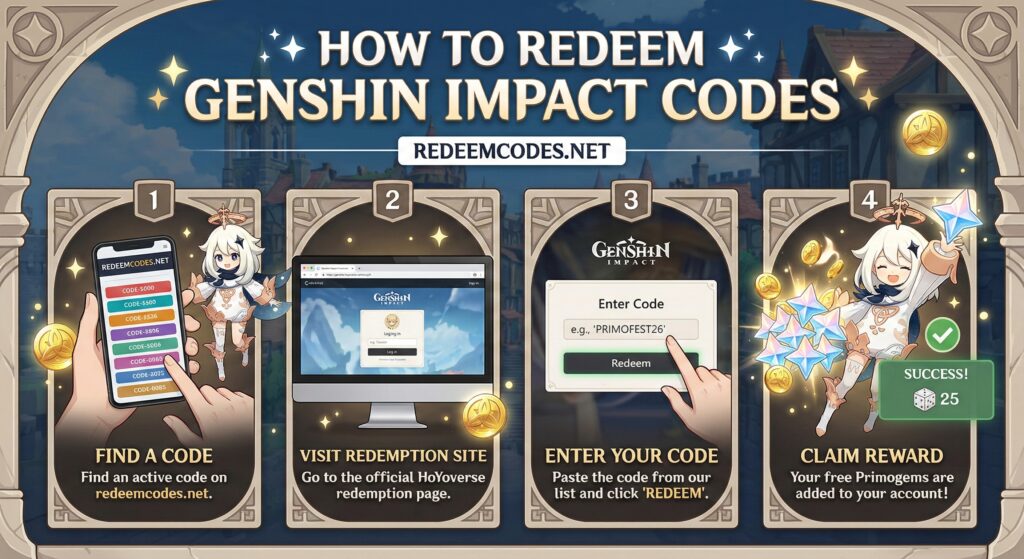 How to Redeem Codes in Genshin Impact