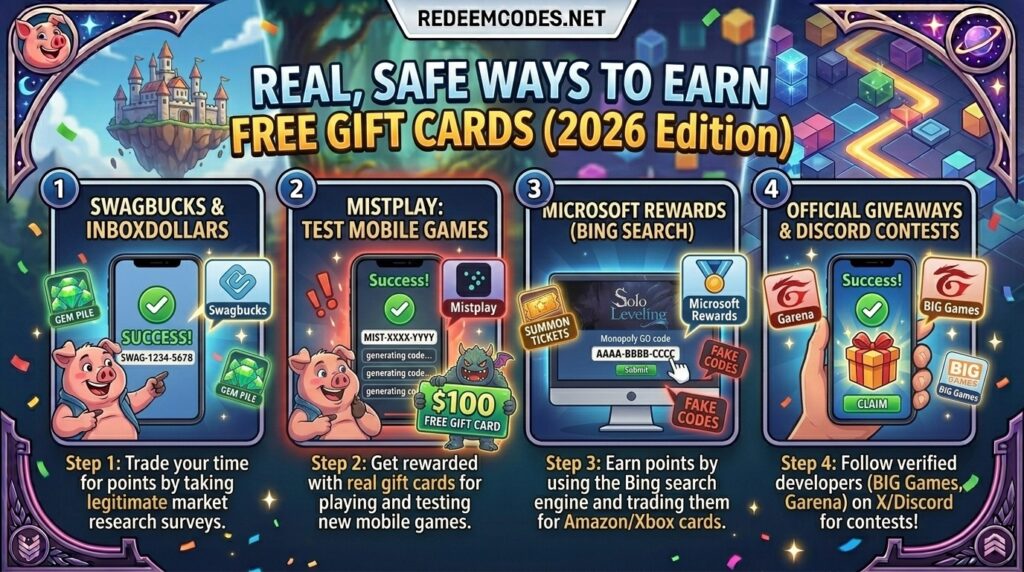 Real, Safe Ways to Earn Free Gift Cards